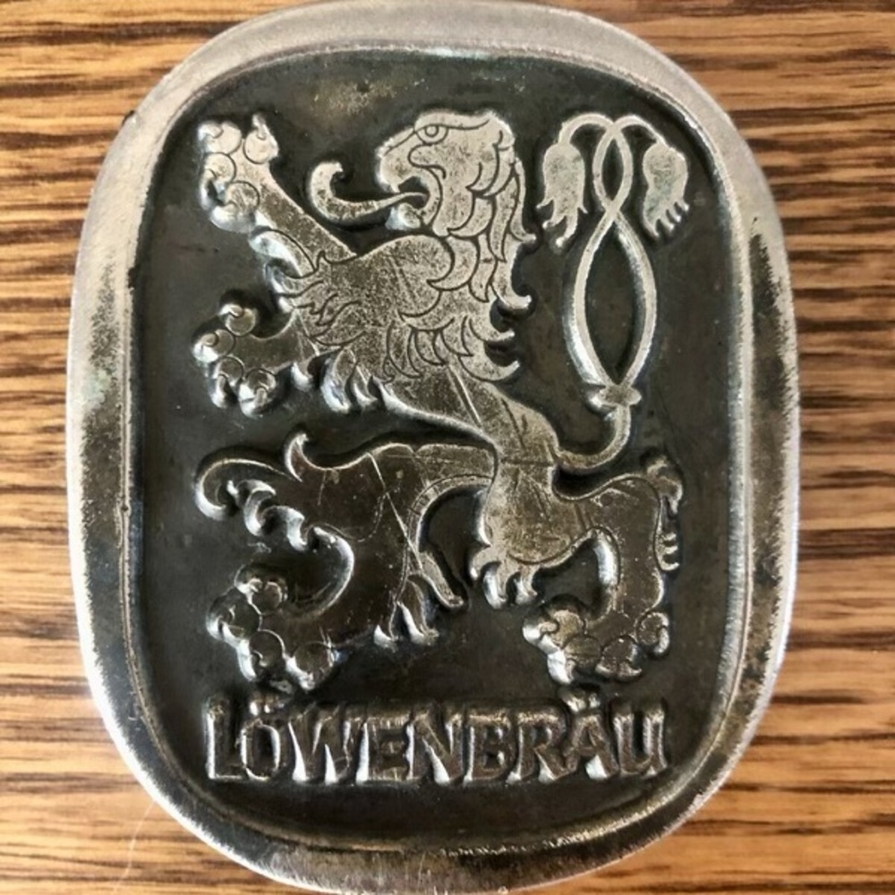 Vintage Löwenbräu Belt Buckle